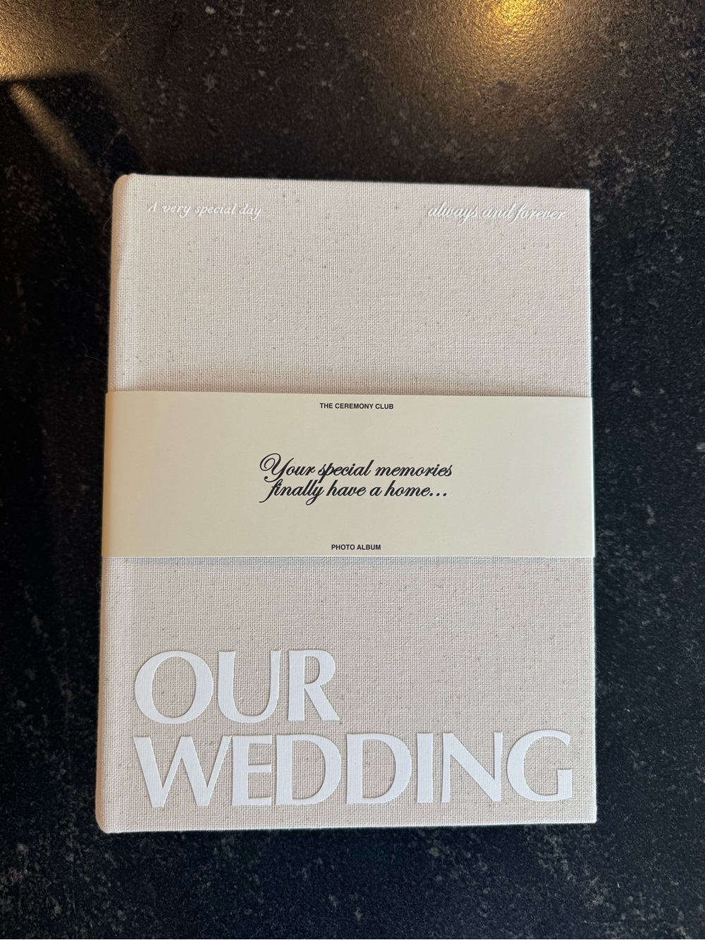 The Ceremony Club Classic Linen Wedding Photo Album